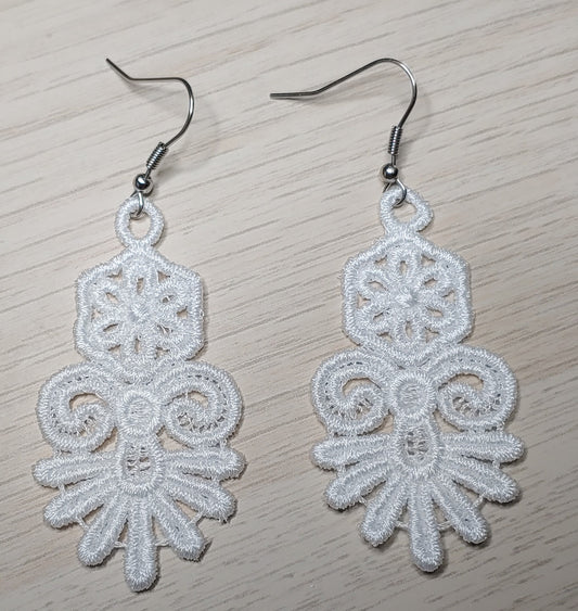 Lace Daisy Curls Earrings