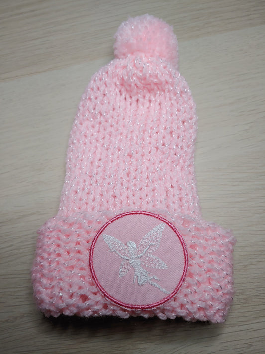 Knitted Infant Hat - Pink