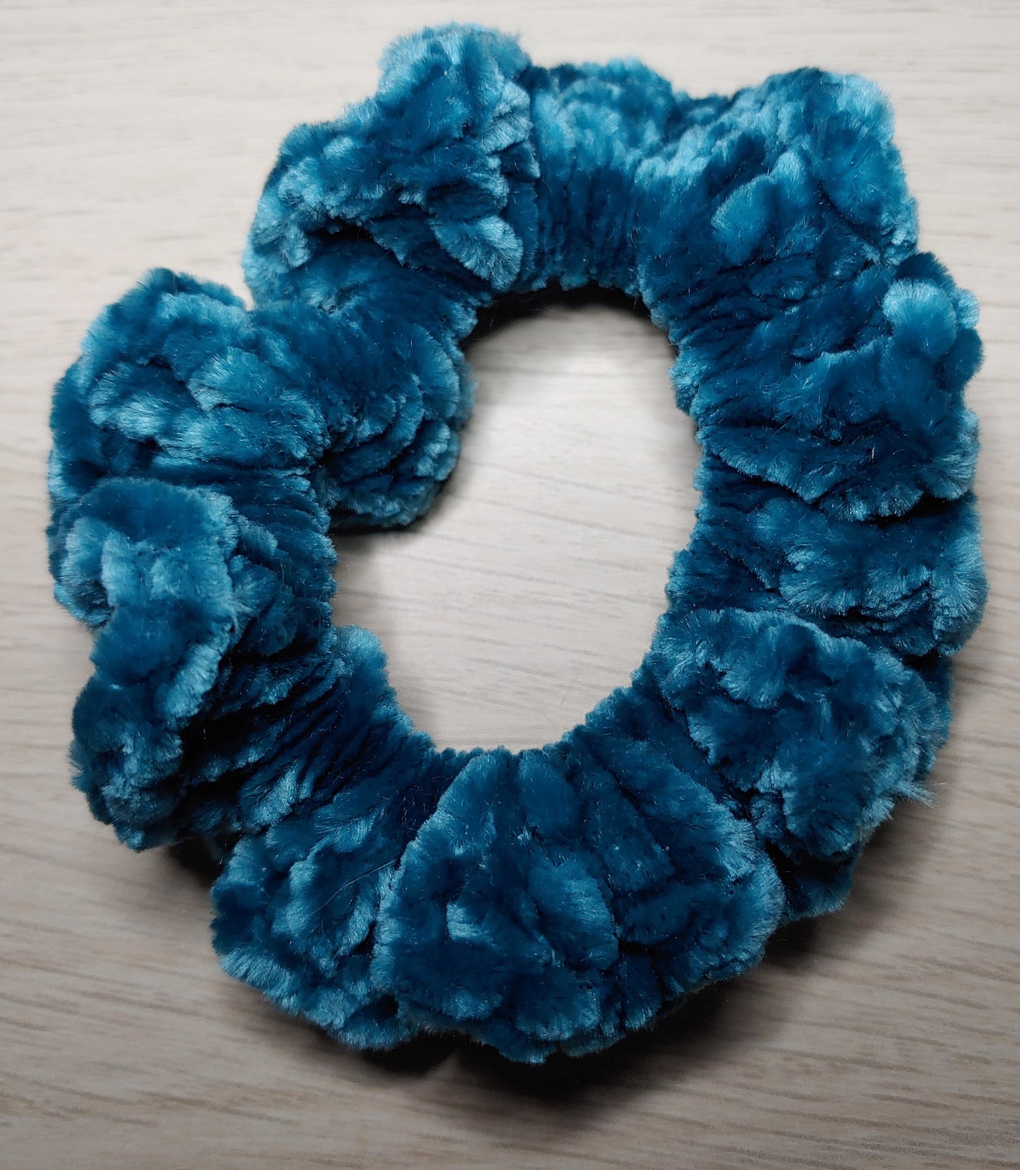 Crocheted Chenille Scrunchies