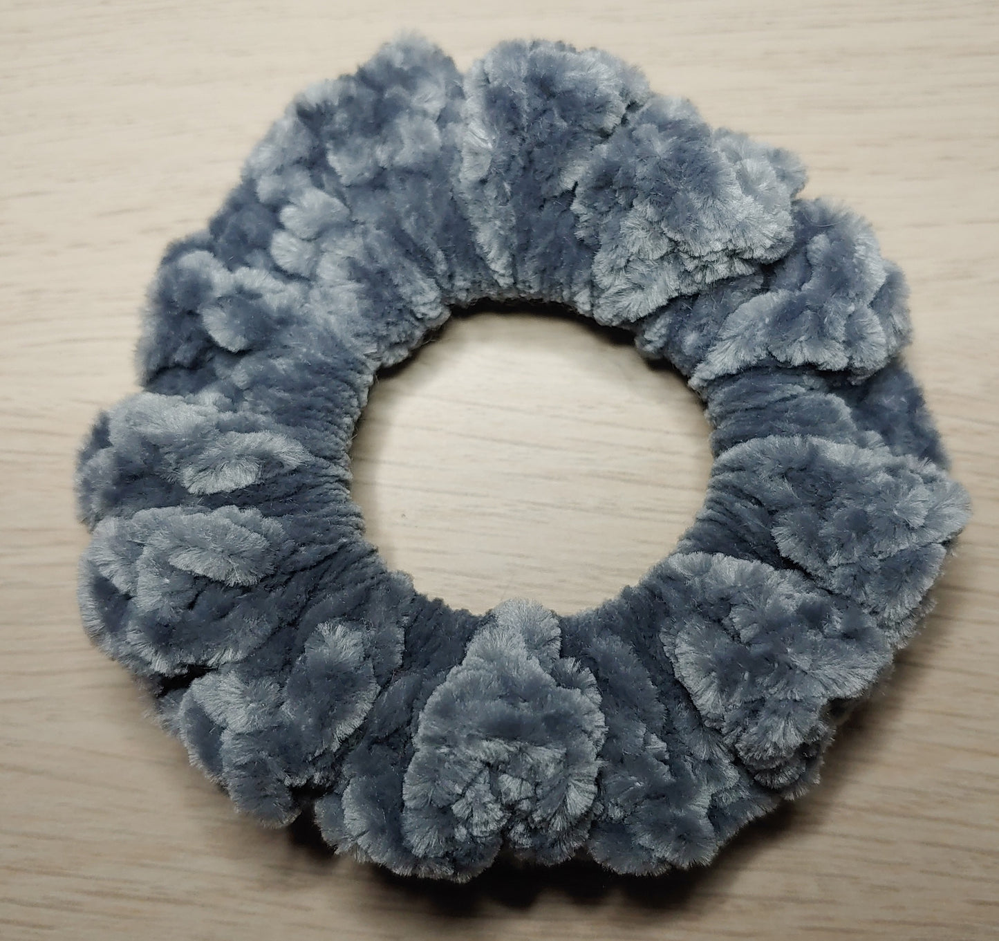 Crocheted Chenille Scrunchies