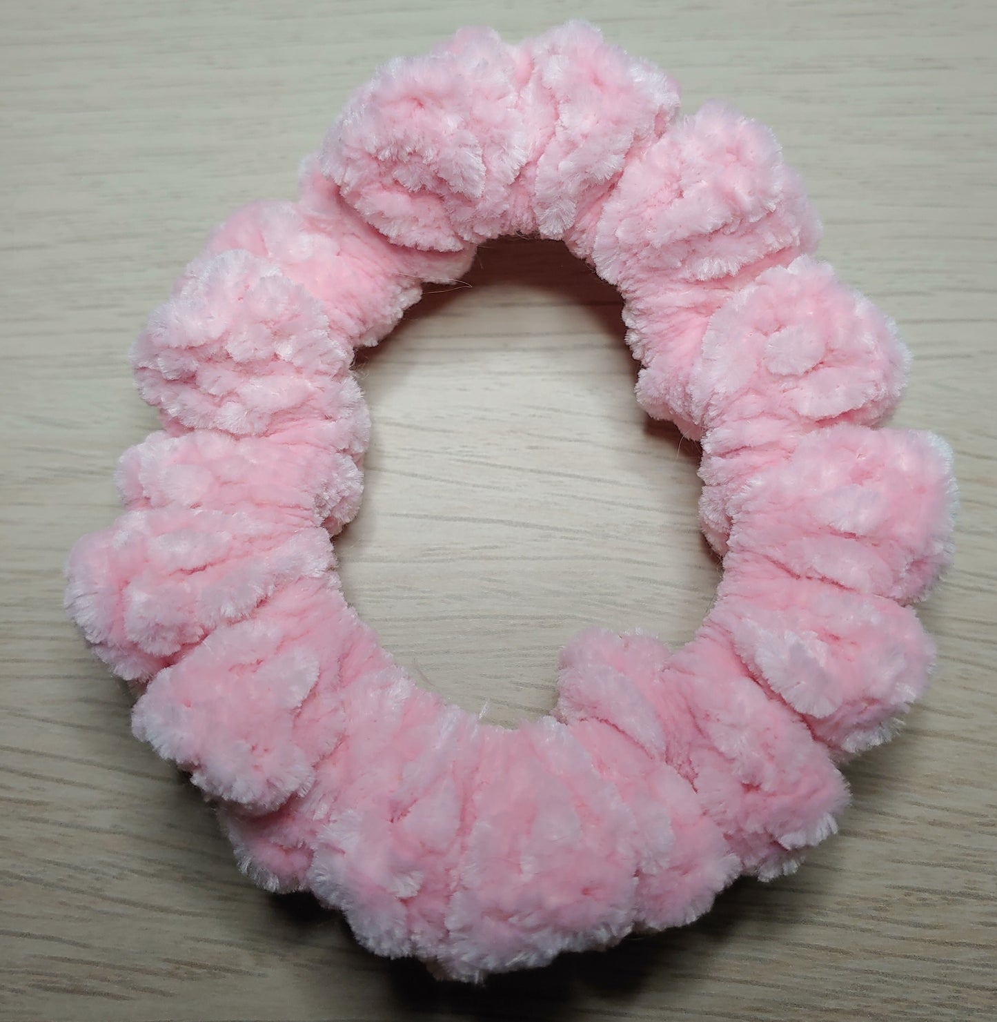 Crocheted Chenille Scrunchies