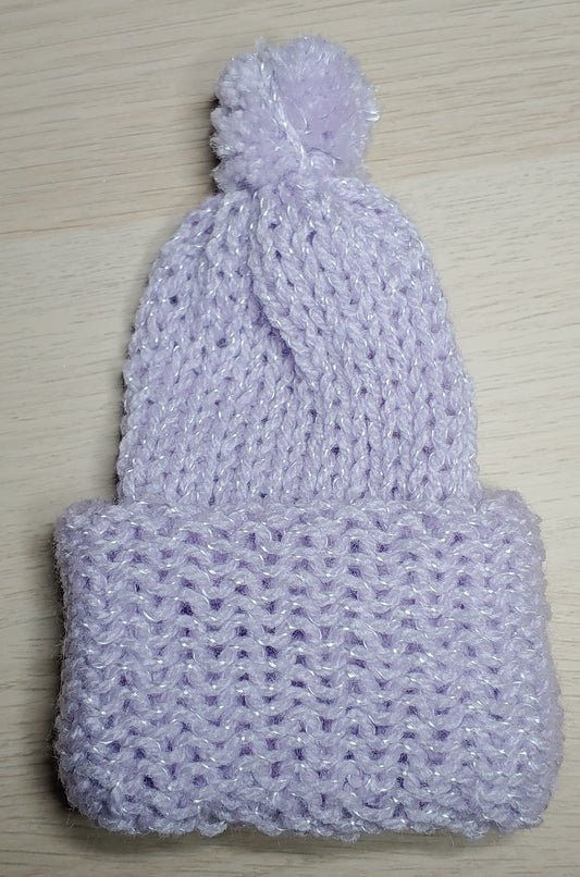 Knitted Infant Hat - Lavender