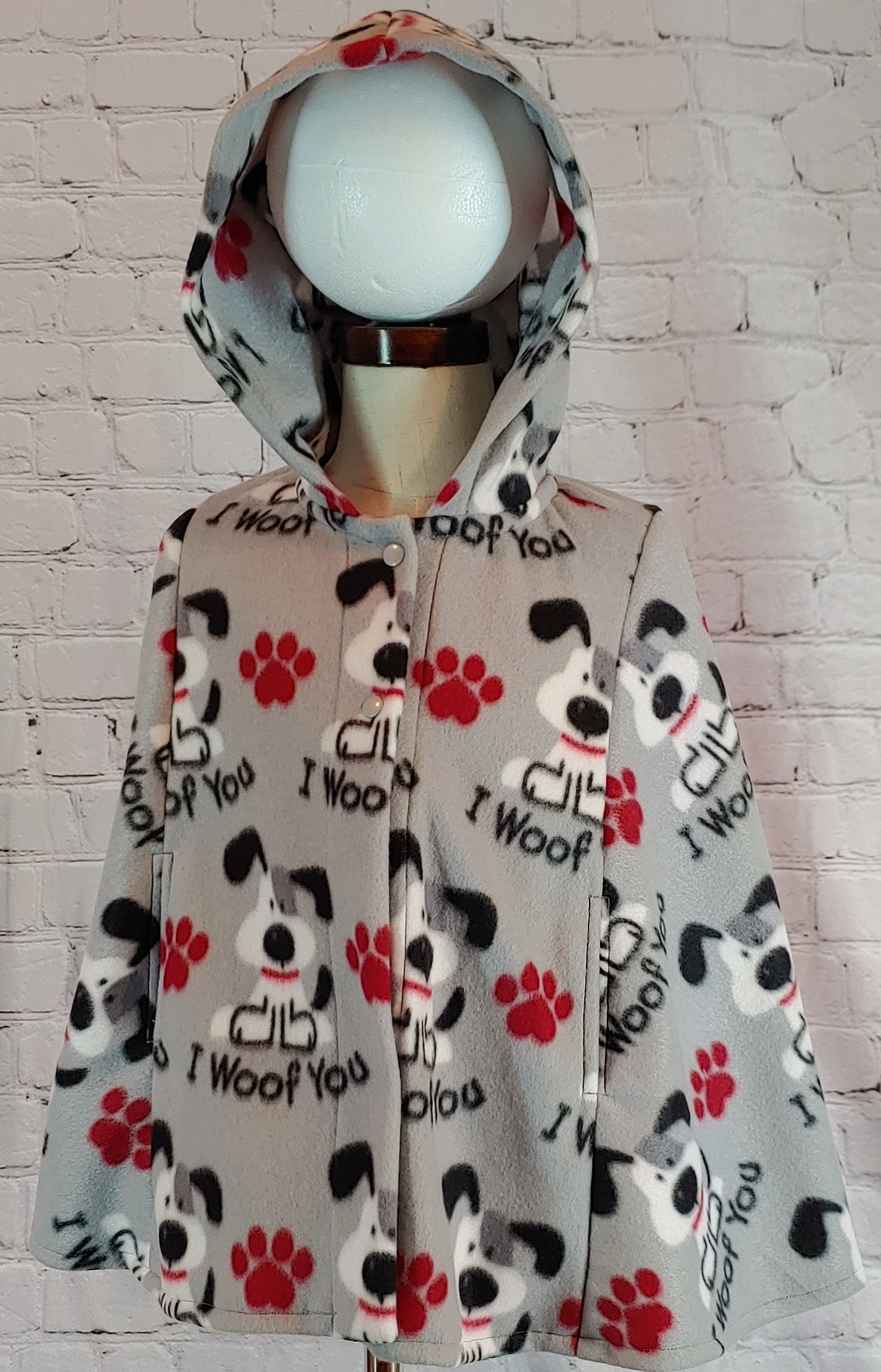 Poncho - Fleece - with Hood