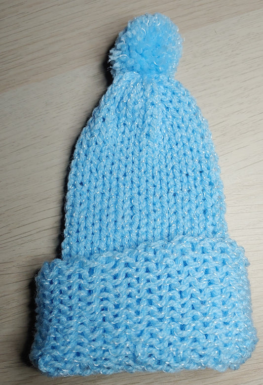 Knitted Infant Hat - Blue