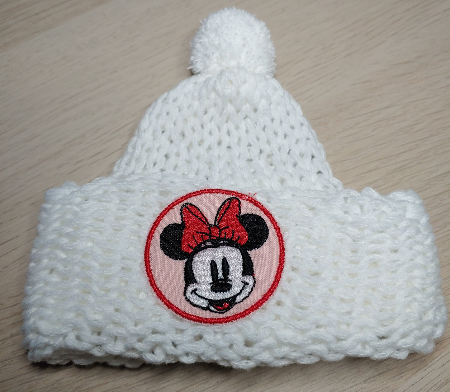 Knitted Infant Hat - White